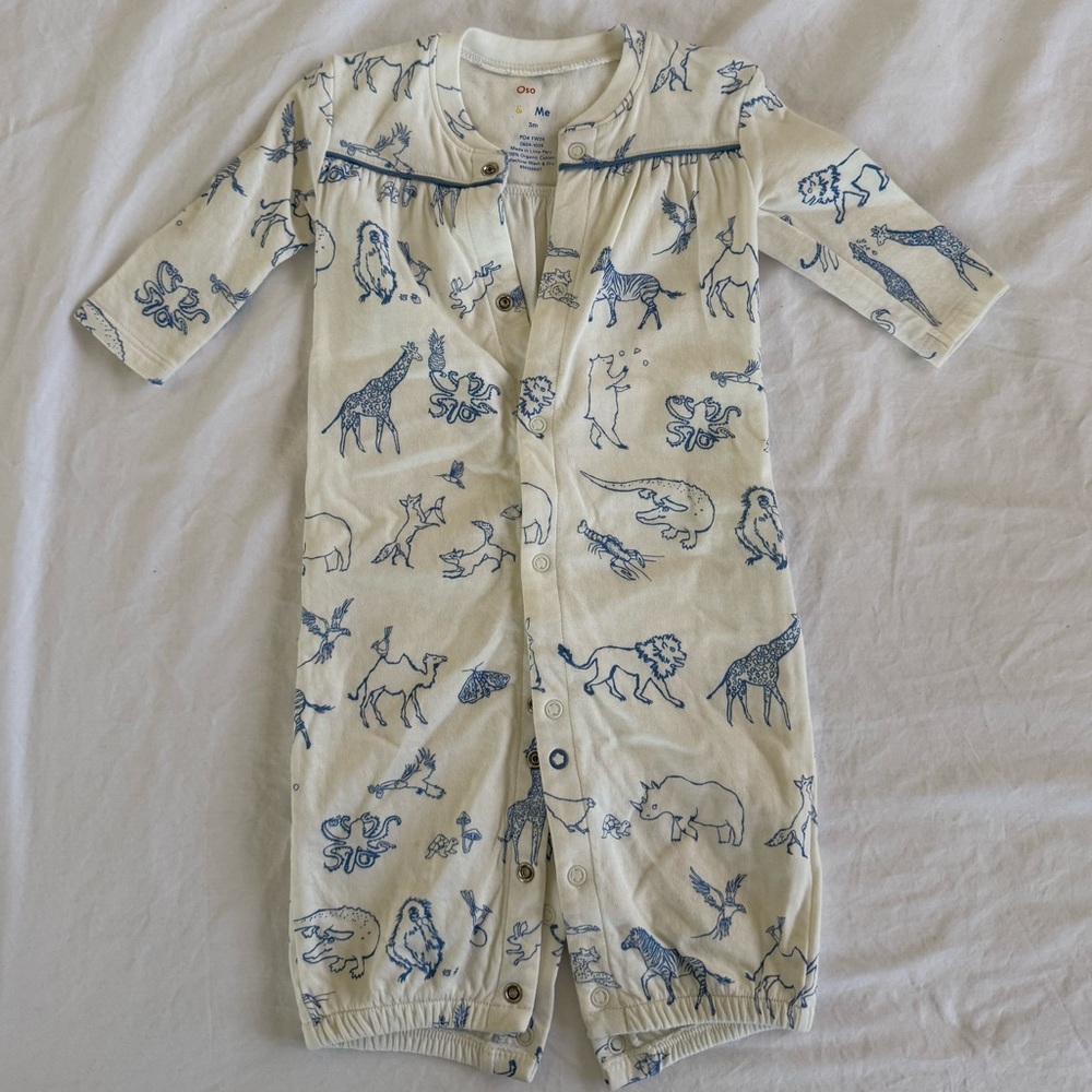 Oso & Me Baby Romper – Animal Print – Never Worn